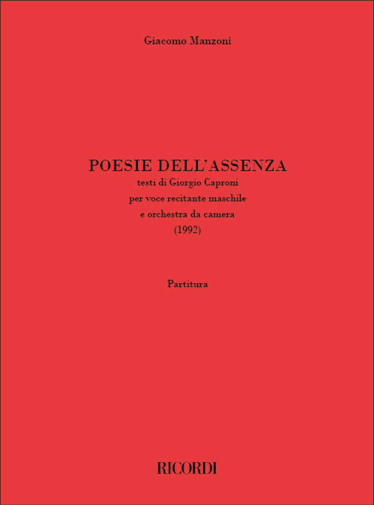 Poesie dell'assenza